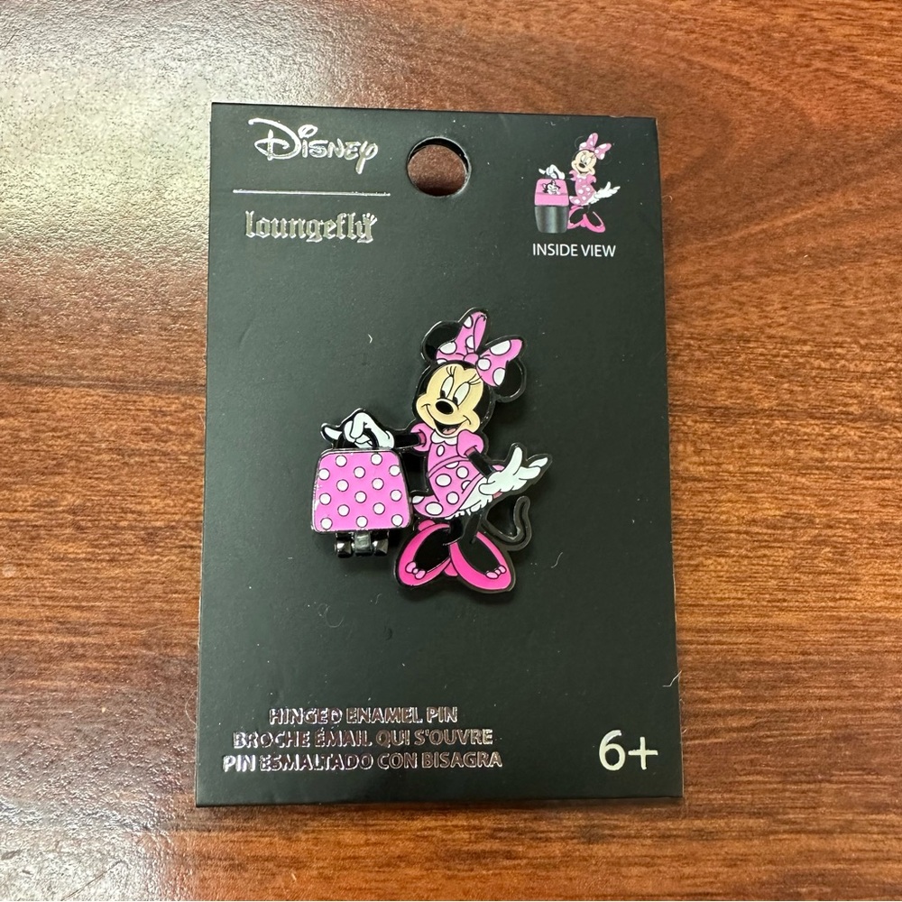 Disney Loungefly Pin - Minnie Mouse Purse - Figaro Cat - Hinged